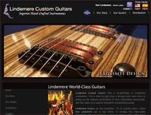 Tablet Screenshot of lindemereguitars.com